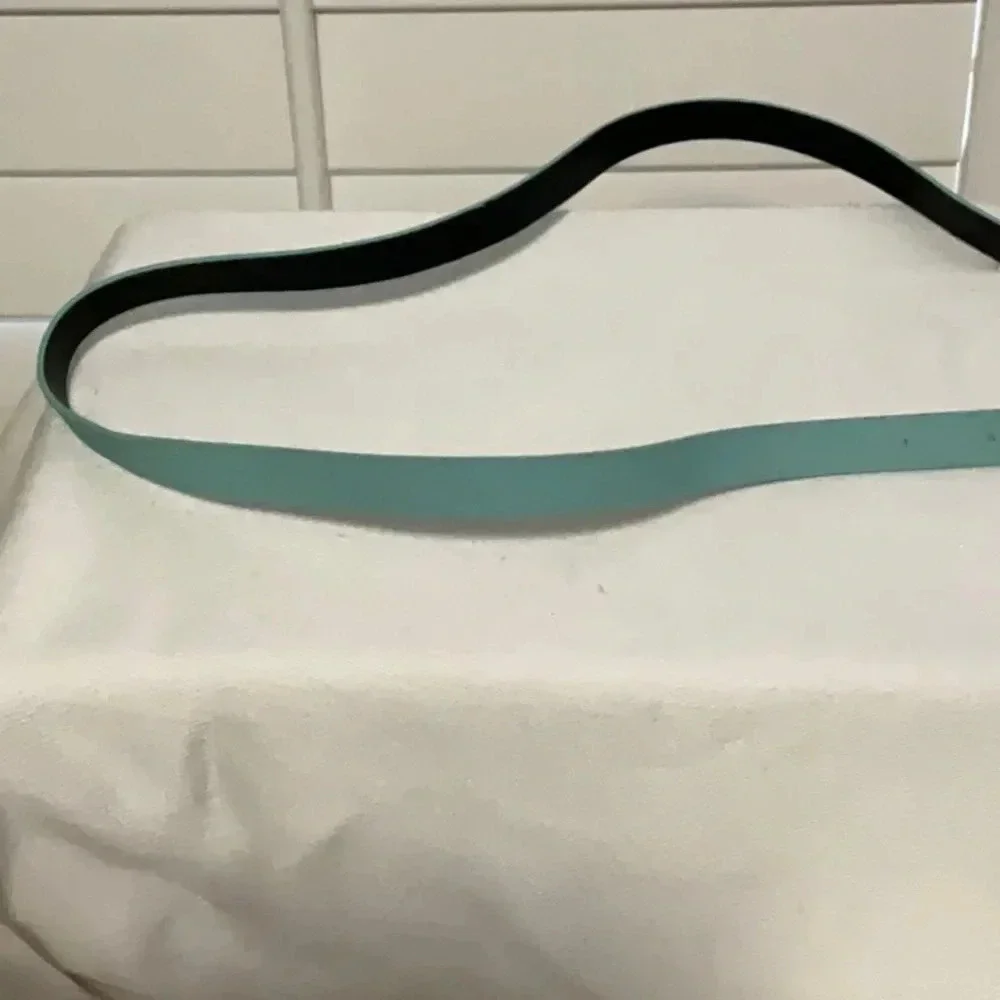 Faux leather belt